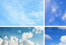 【130款】蓝天白云天空云朵云层晴空万里实拍风景视频素材