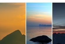 【105款】竖屏黄昏晚霞夕阳日出日落朝阳天空云彩风景视频素材